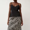 Printed Slip Skirt in Zebra Print
