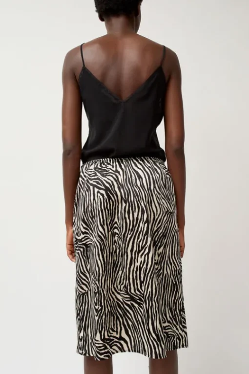 Printed Slip Skirt in Zebra Print