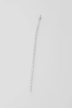 4 Prong N-dia Tennis Bracelet in White