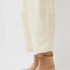 5" Pull on Shearling Clog Boot on Mid Heel in Fawn