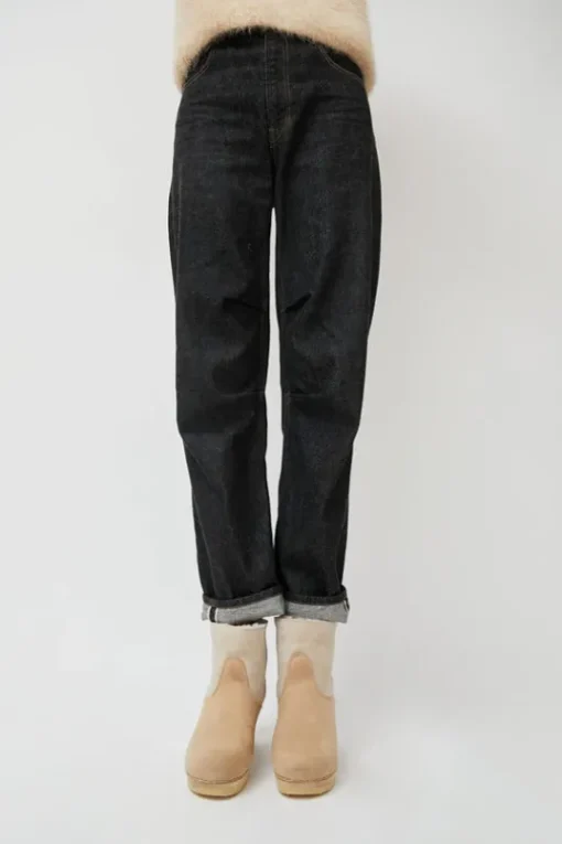 5" Pull On Shearling Clog Boot on High Heel in Bone Suede