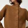 Raw Blouson Cardigan in Bronze