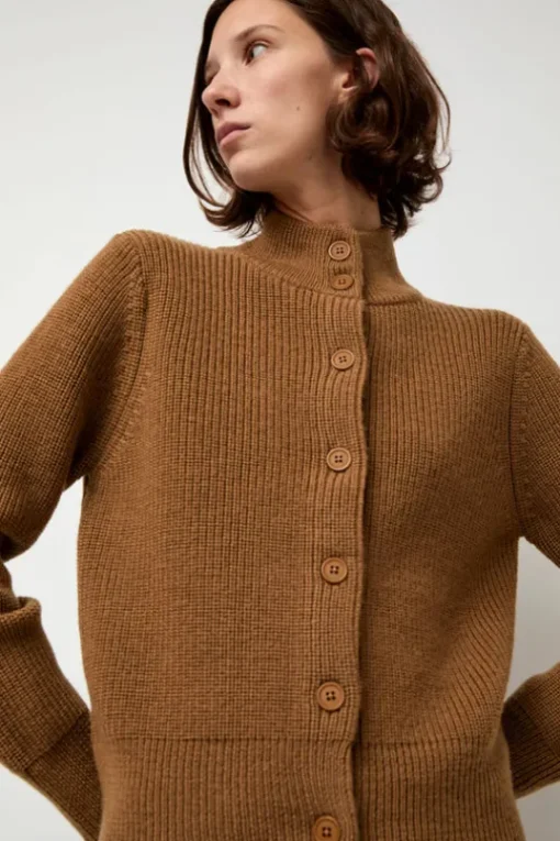 Raw Blouson Cardigan in Bronze