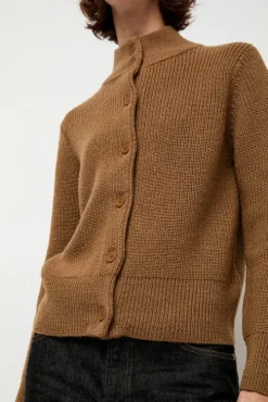 Raw Blouson Cardigan in Bronze
