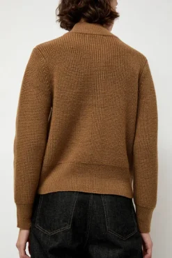 Raw Blouson Cardigan in Bronze