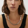 Rectangle Chain Link Necklace in Silver