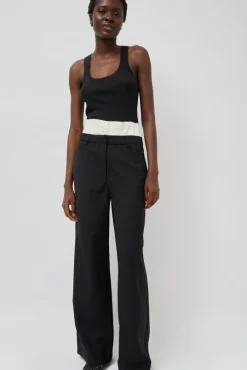 Relaxed Corset Trousers in Noir