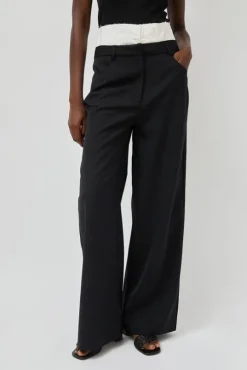 Relaxed Corset Trousers in Noir