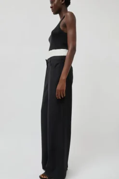Relaxed Corset Trousers in Noir