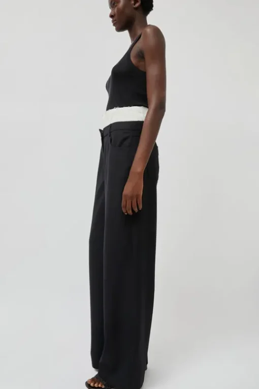 Relaxed Corset Trousers in Noir