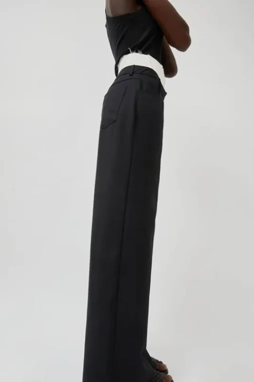Relaxed Corset Trousers in Noir