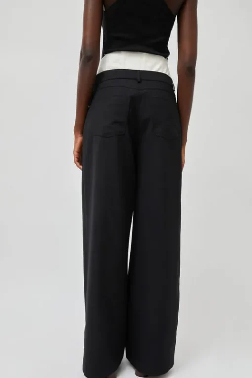 Relaxed Corset Trousers in Noir
