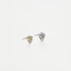 Rhinestone Studs in Amethyst Soft Yellow