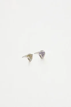Rhinestone Studs in Amethyst Soft Yellow