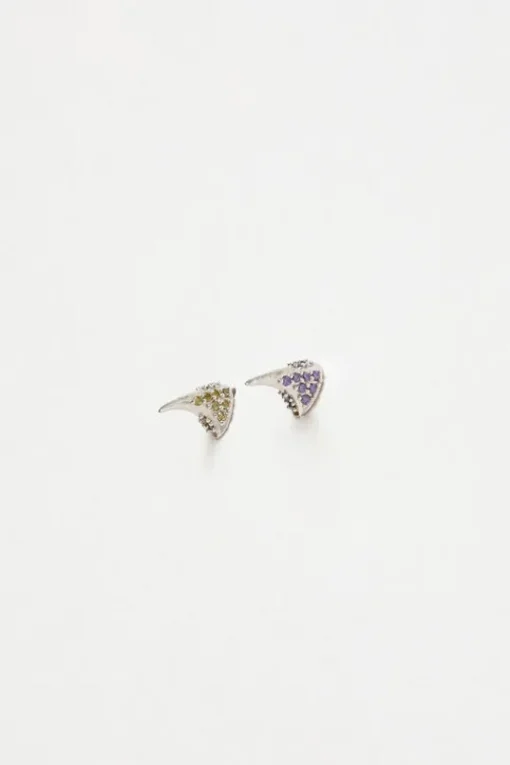 Rhinestone Studs in Amethyst Soft Yellow