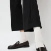 Ribbed Mid Calf Bio Cotton Socks in Off White