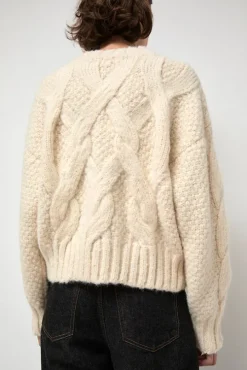 Rita Cable Sweater in Ivory
