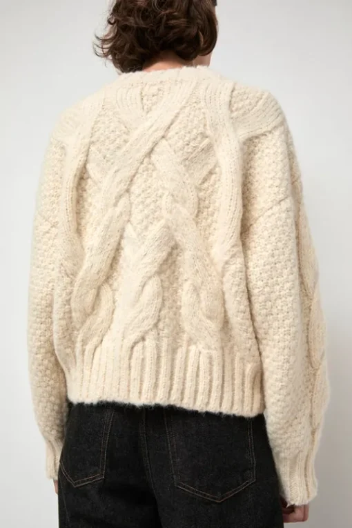 Rita Cable Sweater in Ivory