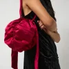Satin Mini Ball Bag in Pink