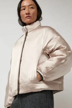 Satin Reversible Outer in Beige