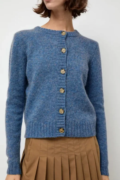 Scottish Cardigan in Greekblue