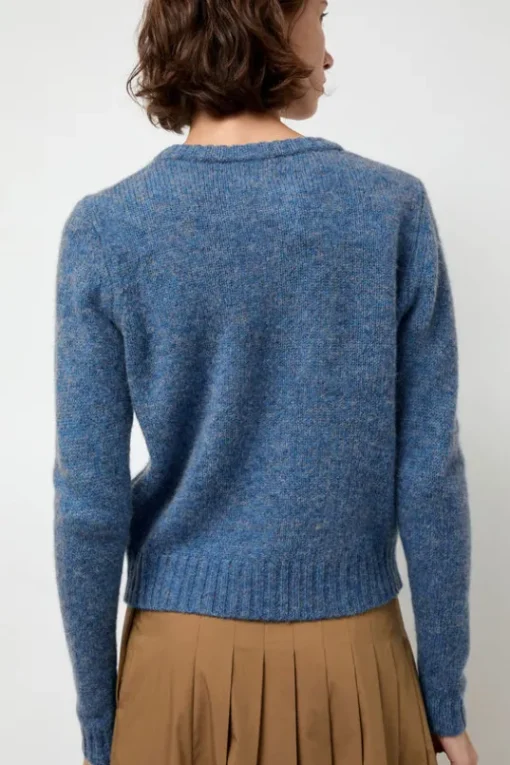 Scottish Cardigan in Greekblue