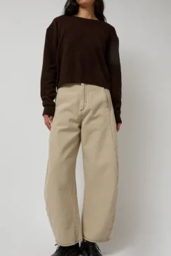 Shade Denim Pants in Tan
