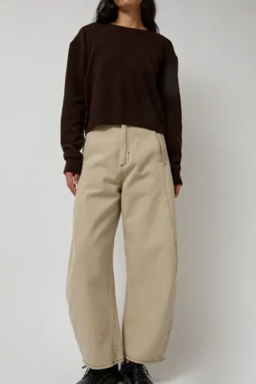 Shade Denim Pants in Tan