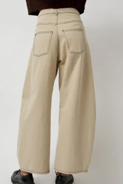 Shade Denim Pants in Tan