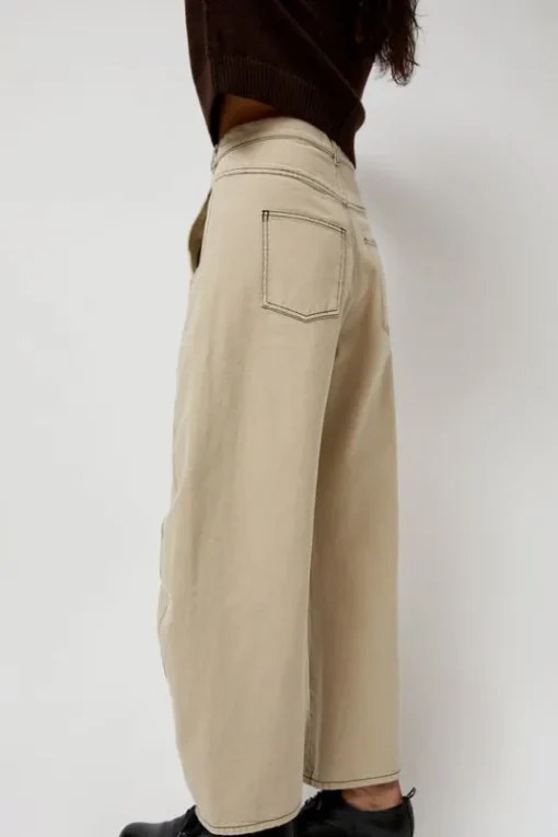 Shade Denim Pants in Tan