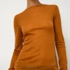 Sheer Long Sleeve in Camel
