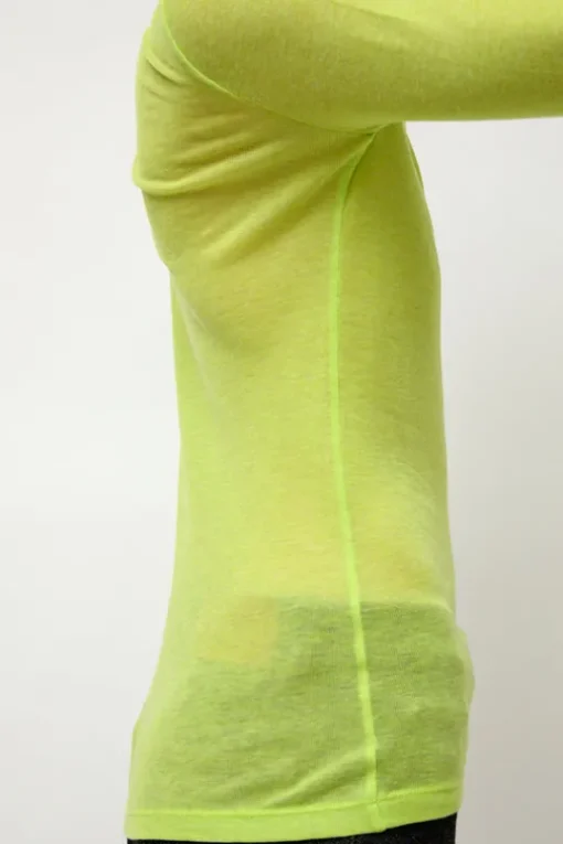 Sheer Long Sleeve in Wasabi