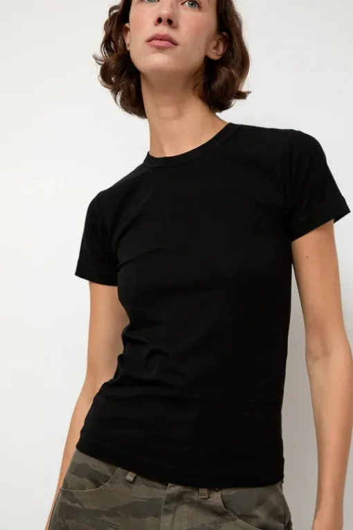 Shrunken Tee in Black