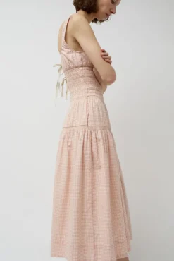 Sigrid Dress in Piquillo Check