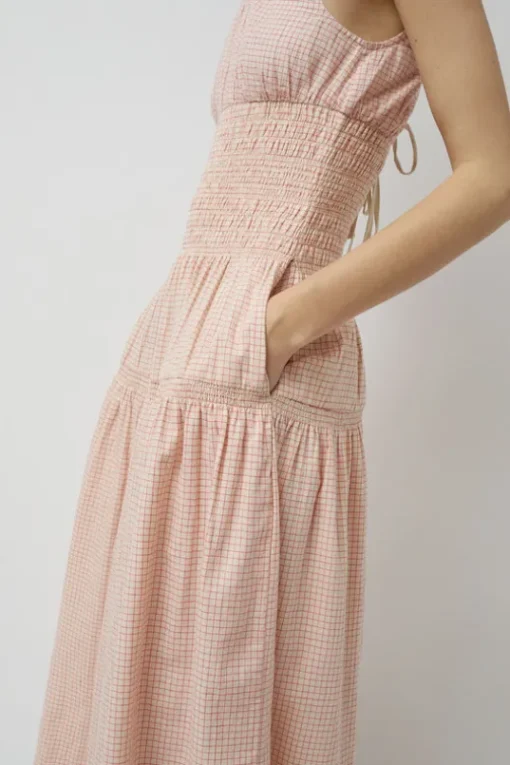 Sigrid Dress in Piquillo Check