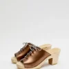 Simone Clog on High Heel in Bronze