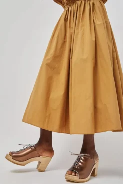Simone Clog on High Heel in Bronze