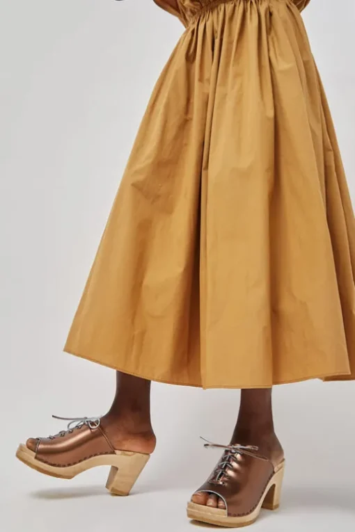 Simone Clog on High Heel in Bronze