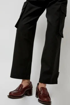 Sineu Heeled Grainy in Cognac