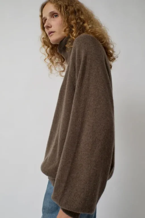 Soar Turtleneck in Teak Brown