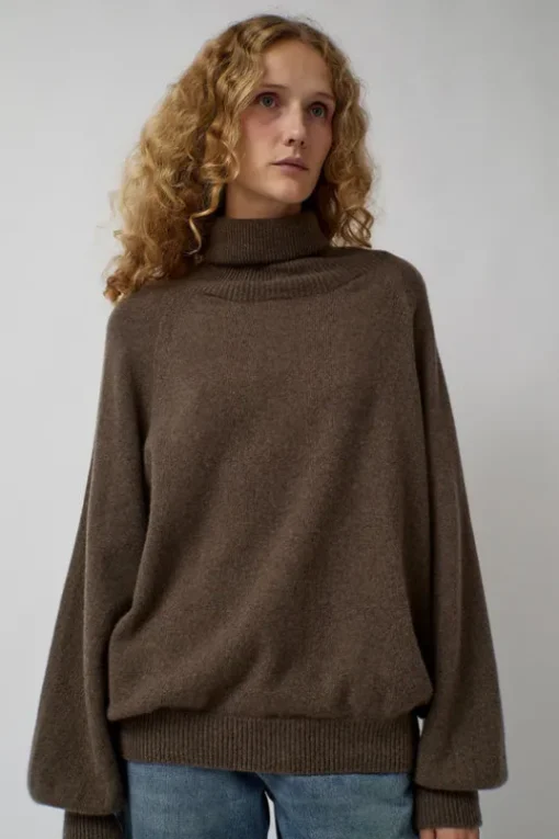 Soar Turtleneck in Teak Brown