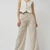 Soft Hank Pant in Bone Plaid