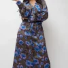 Stella Dress in Violet Roses