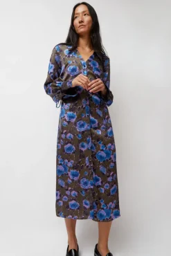 Stella Dress in Violet Roses