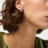 Stella Studs in Olive Amethyst