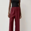 Stoa Pants in Stome Burgundy