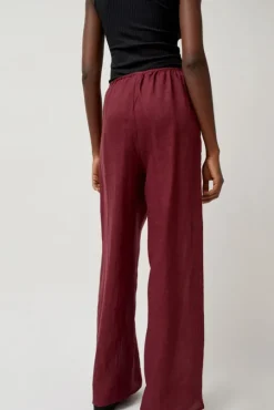 Stoa Pants in Stome Burgundy