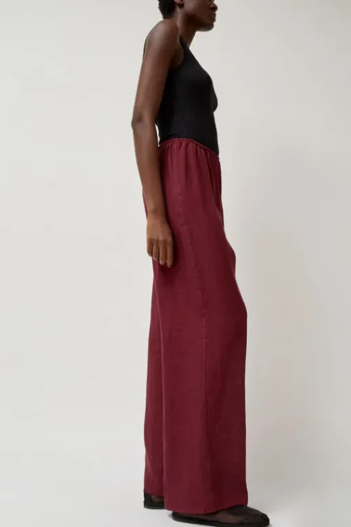 Stoa Pants in Stome Burgundy