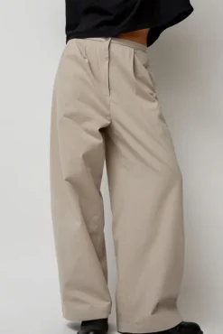 Straight Trousers in Cement