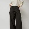 Straight Trousers in Dark Grey